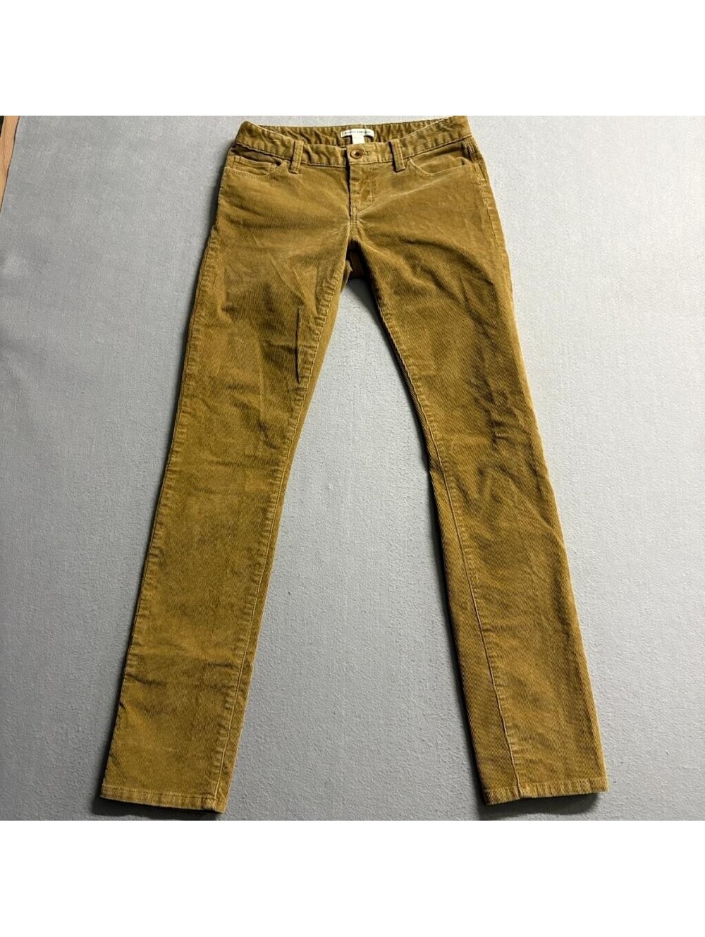 Banana Republic Corduroy Pants Womens 27 Brown Tan Stretch Straight Leg